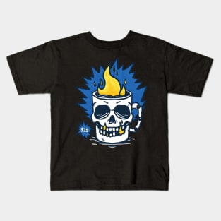 skull glass Kids T-Shirt